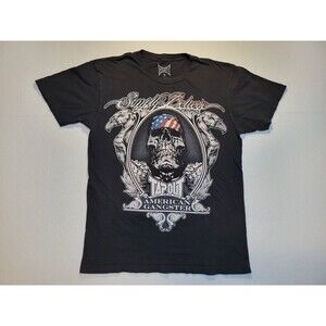 Tapout American Gangster USA Bandana MMA Skull Simply Believe‎ Shirt Mens M